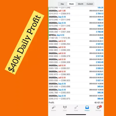 Provide You Trading Robot with Guarantee $40K Daily Profit 